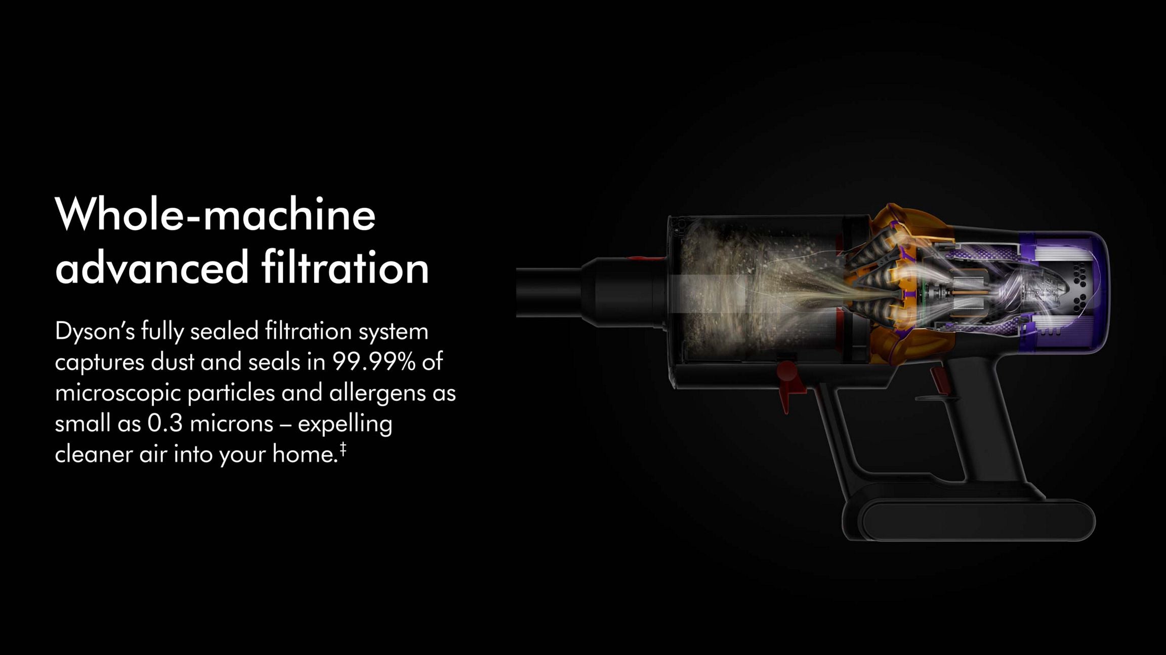 Dyson V15 Detect™ Cordless Vacuum Cleaner (Yellow/Iron) – Laser Dust Detection, Piezo Sensor, LCD Display, De‑Tangling Motorbar™, Whole‑Home Deep Cleaning