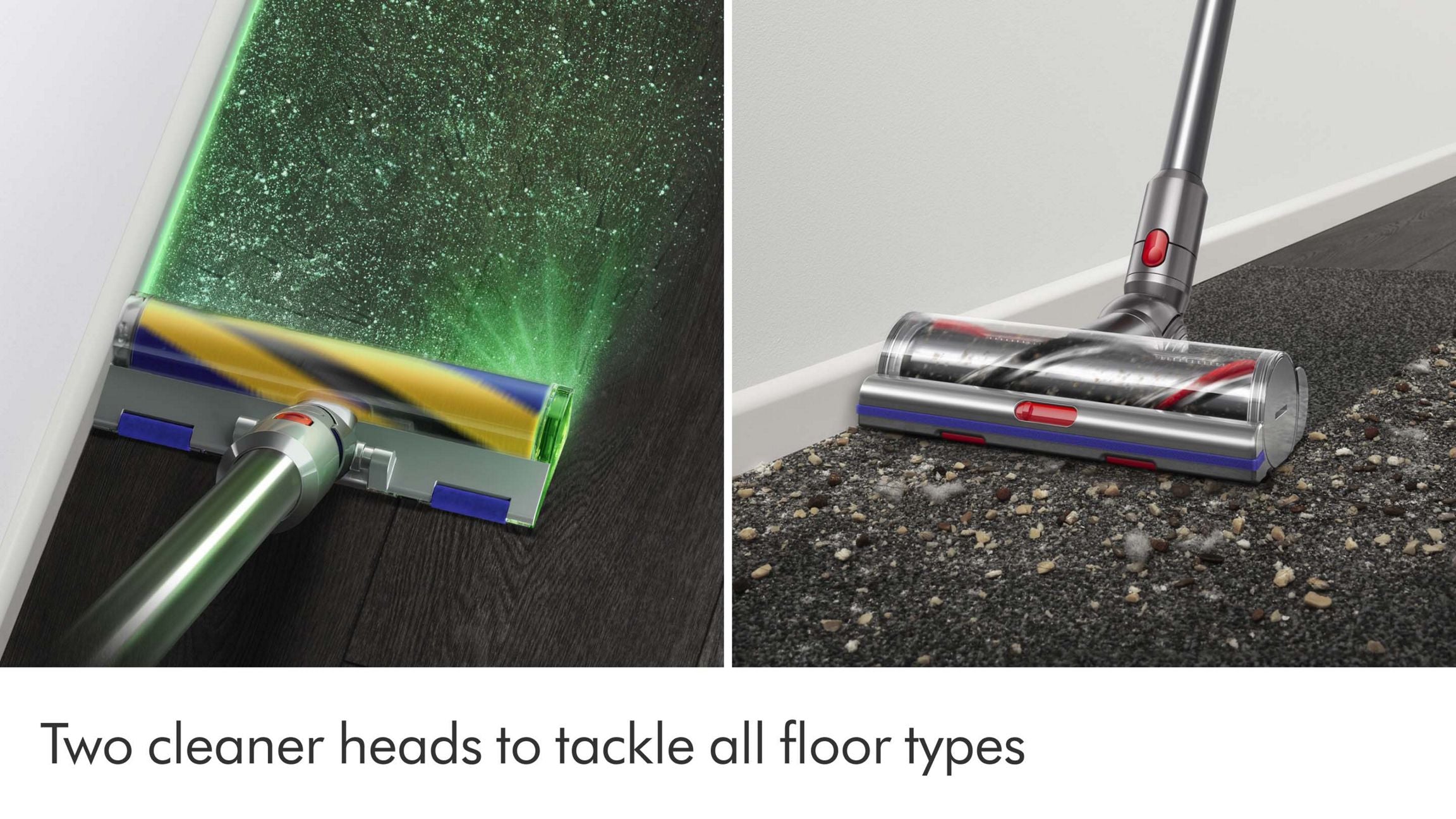 Dyson V15 Detect™ Cordless Vacuum Cleaner (Yellow/Iron) – Laser Dust Detection, Piezo Sensor, LCD Display, De‑Tangling Motorbar™, Whole‑Home Deep Cleaning