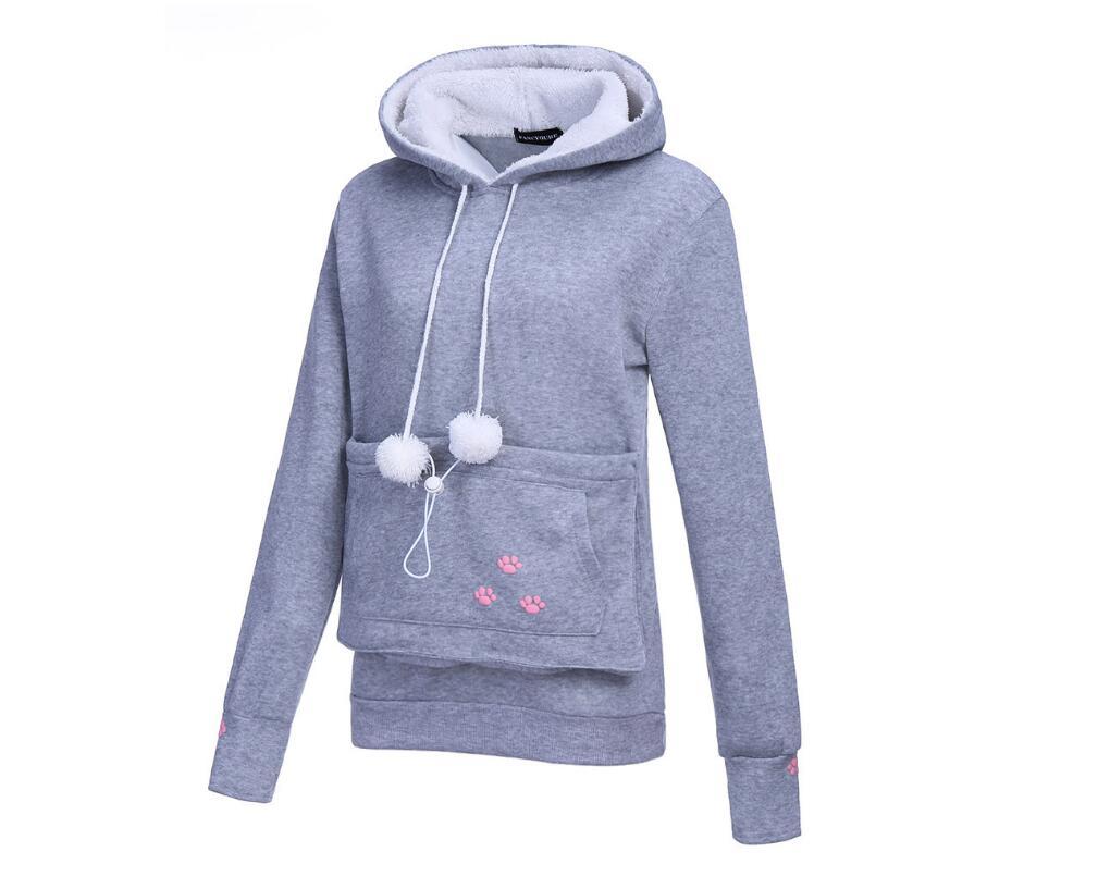 Sudadera con capucha de algodón para mujer, ideal para amantes de los gatos | Comodidad y estilo impecables