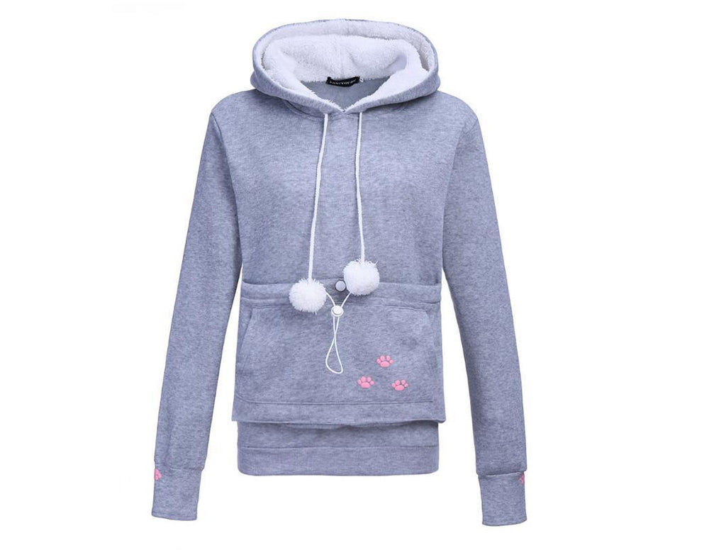Sudadera con capucha de algodón para mujer, ideal para amantes de los gatos | Comodidad y estilo impecables