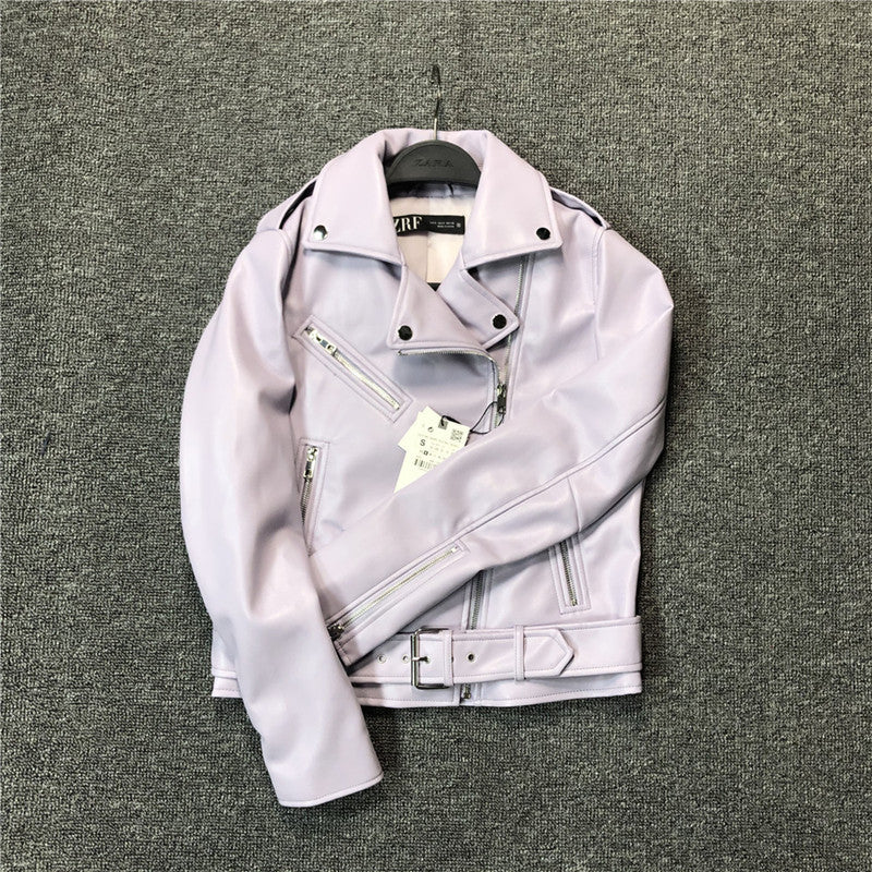 Women's Slim PU Leather Jacket | Timeless Style Meets Comfort