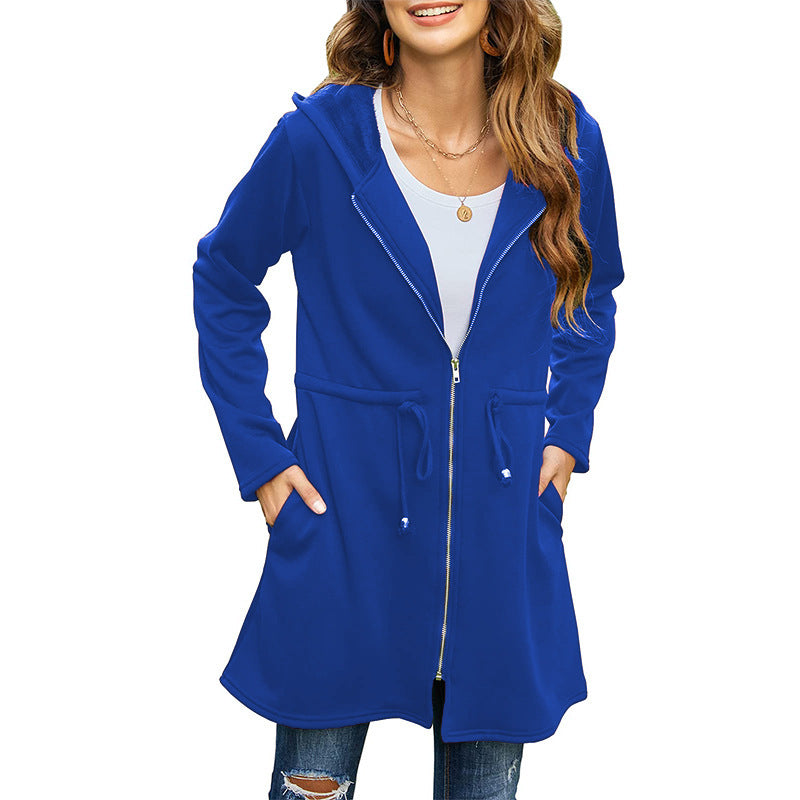 Chic Solid Color Hoodie Cardigan – Plush, Lightweight & Layer-Ready