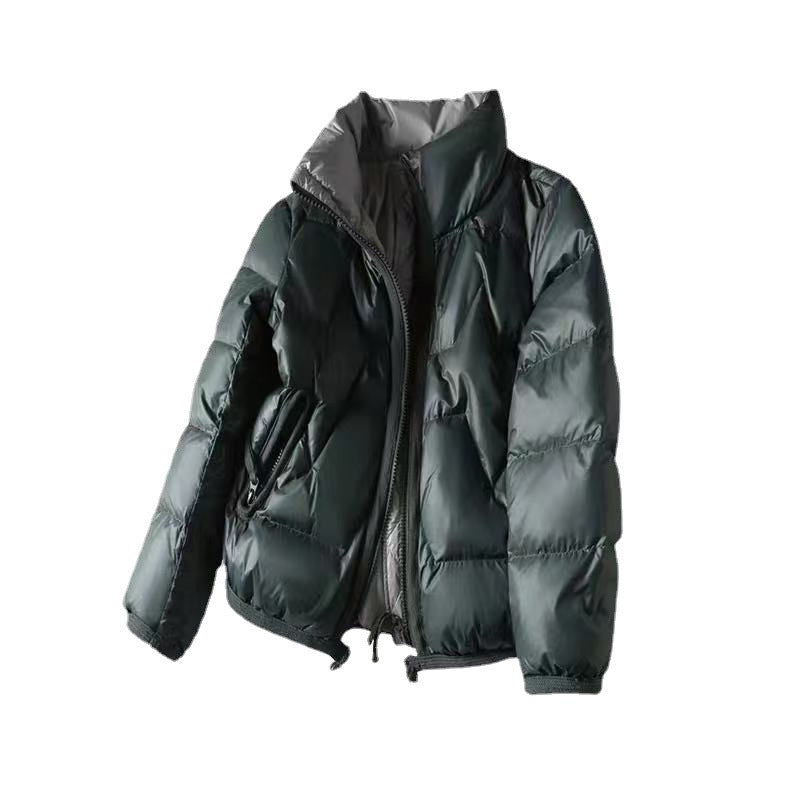 Women's Short Cotton-padded Jacket Anti-season Bright Face Down Padded Jacket Fashion