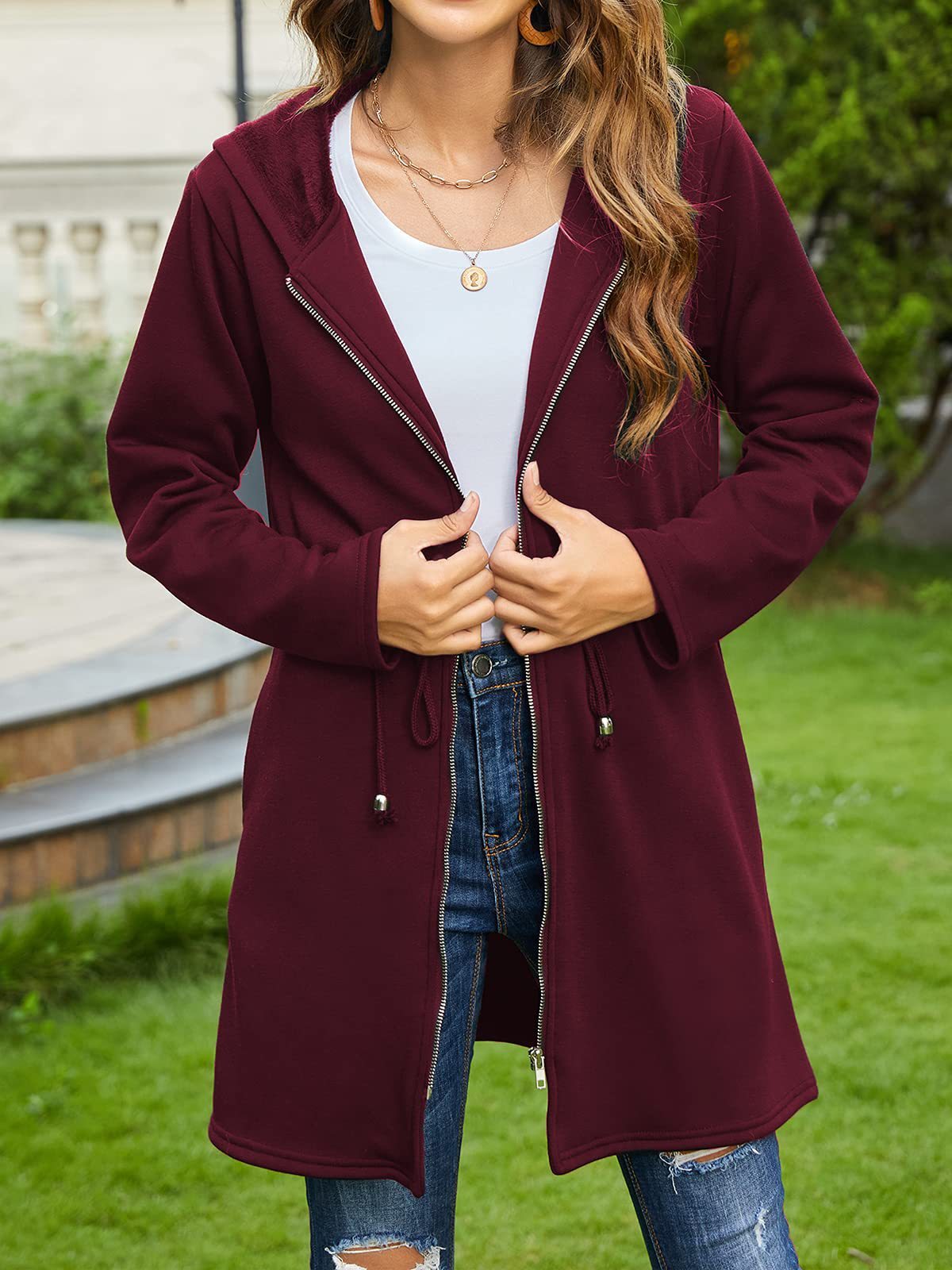 Chic Solid Color Hoodie Cardigan – Plush, Lightweight & Layer-Ready