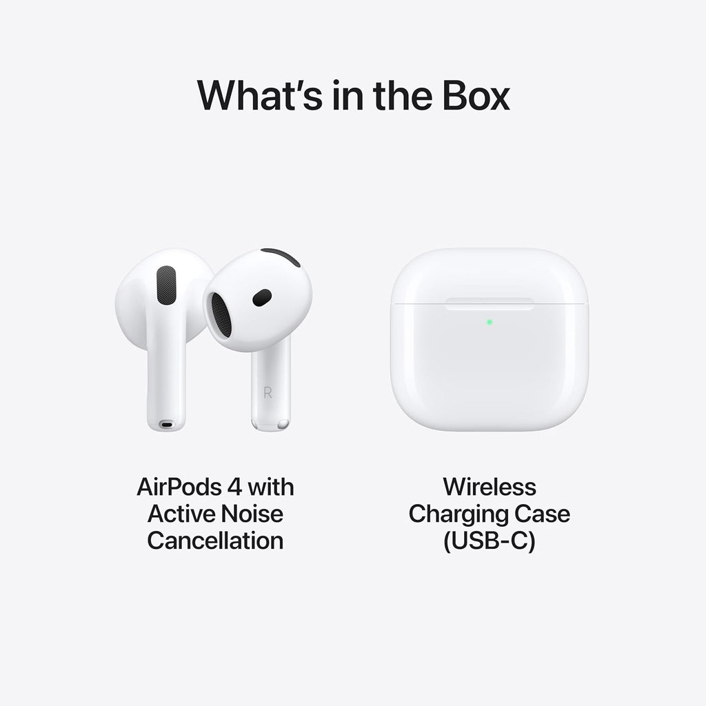 Apple AirPods 4 – Wireless Earbuds with Active Noise Cancellation & Adaptive Audio