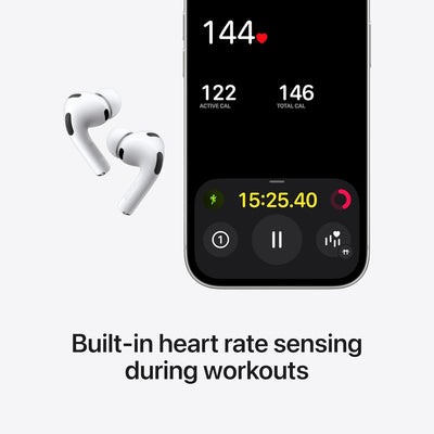 Apple AirPods Pro (3rd Generation) with MagSafe Charging Case (USB‑C) – Active Noise Cancellation, Adaptive Audio, Heart Rate Sensing, Personalized Spatial Audio