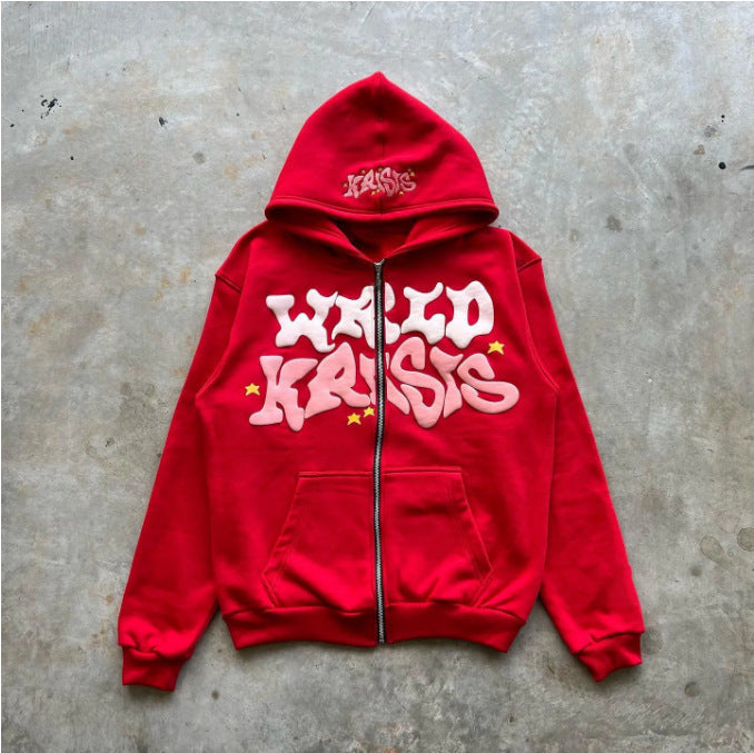 Sudadera deportiva con capucha y esqueleto de calavera oscura