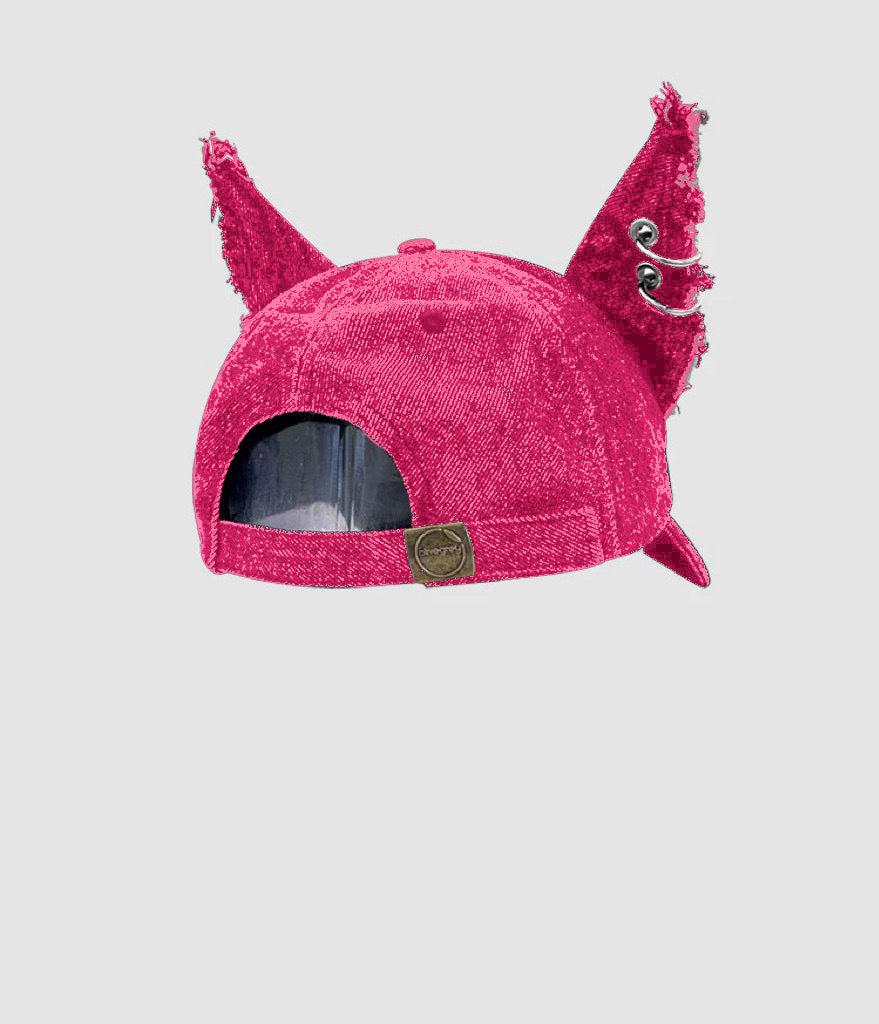 Gorra vaquera con orejas de gato: estilo deportivo estilo Harajuku grunge 