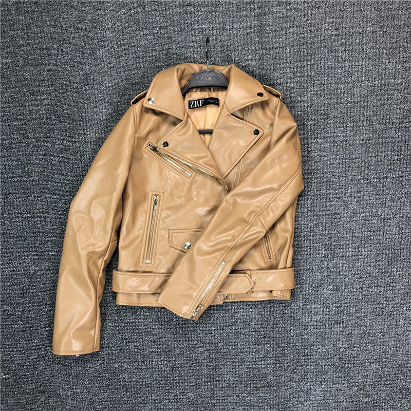 Women's Slim PU Leather Jacket | Timeless Style Meets Comfort