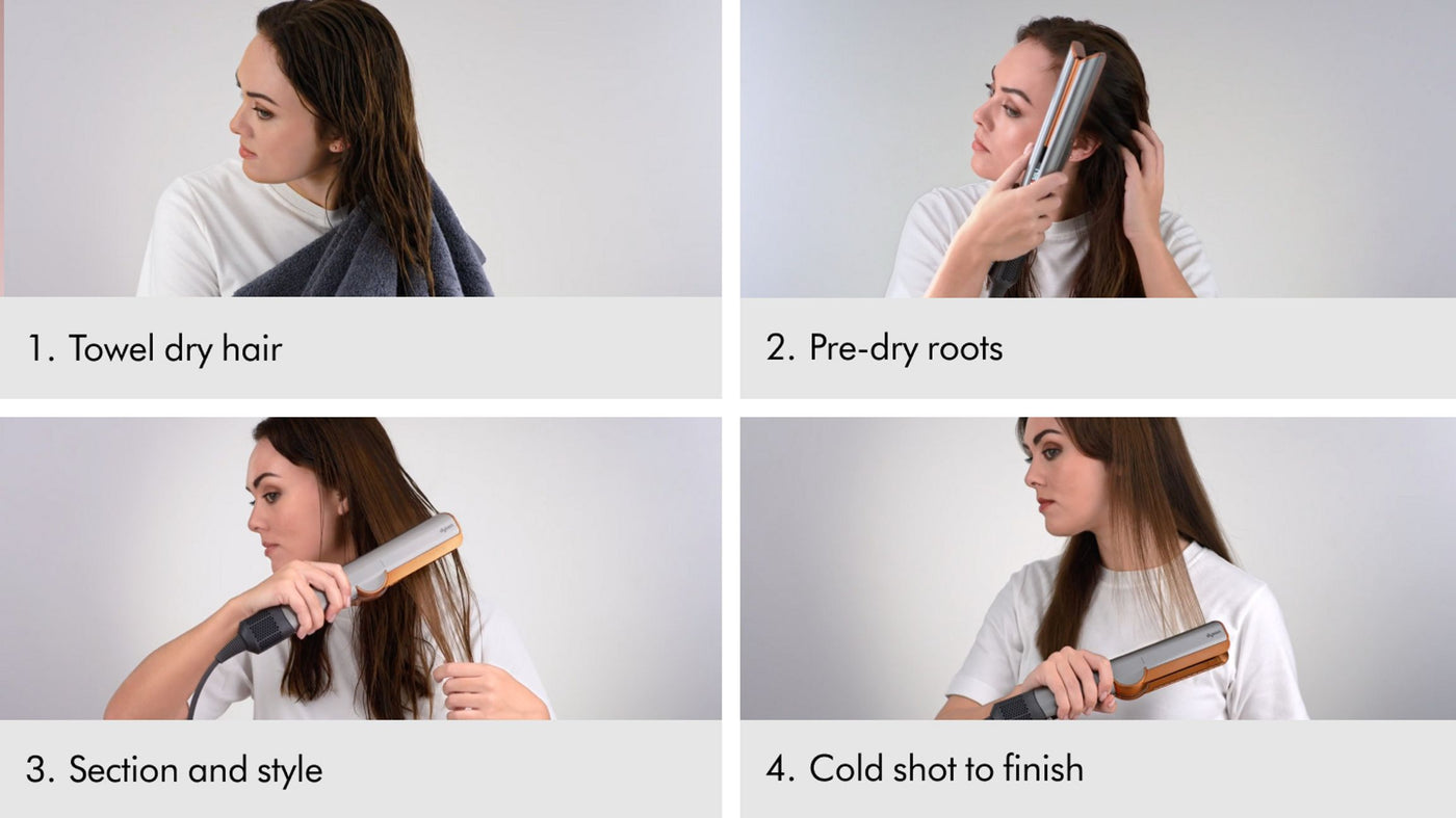 Dyson Airstrait™ Wet‑to‑Dry Hair Dryer & Straightener – No Heat Damage, Salon‑Smooth Finish