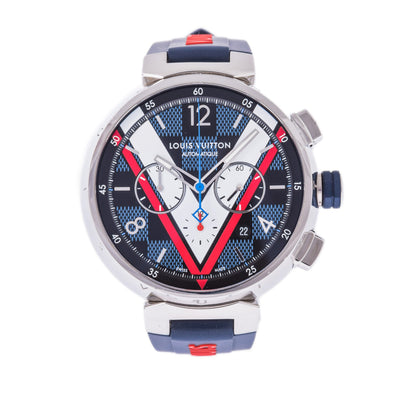 Louis Vuitton Tambour Damier Cobalt – Bold Design and Timeless Elegance