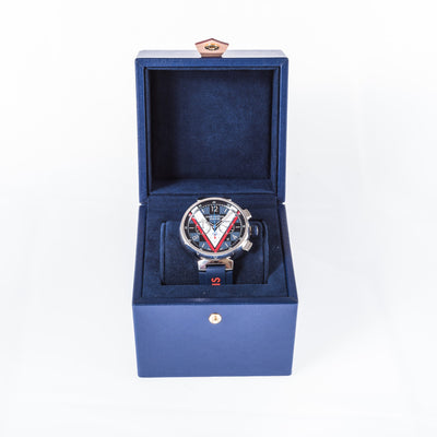 Louis Vuitton Tambour Damier Cobalt – Bold Design and Timeless Elegance