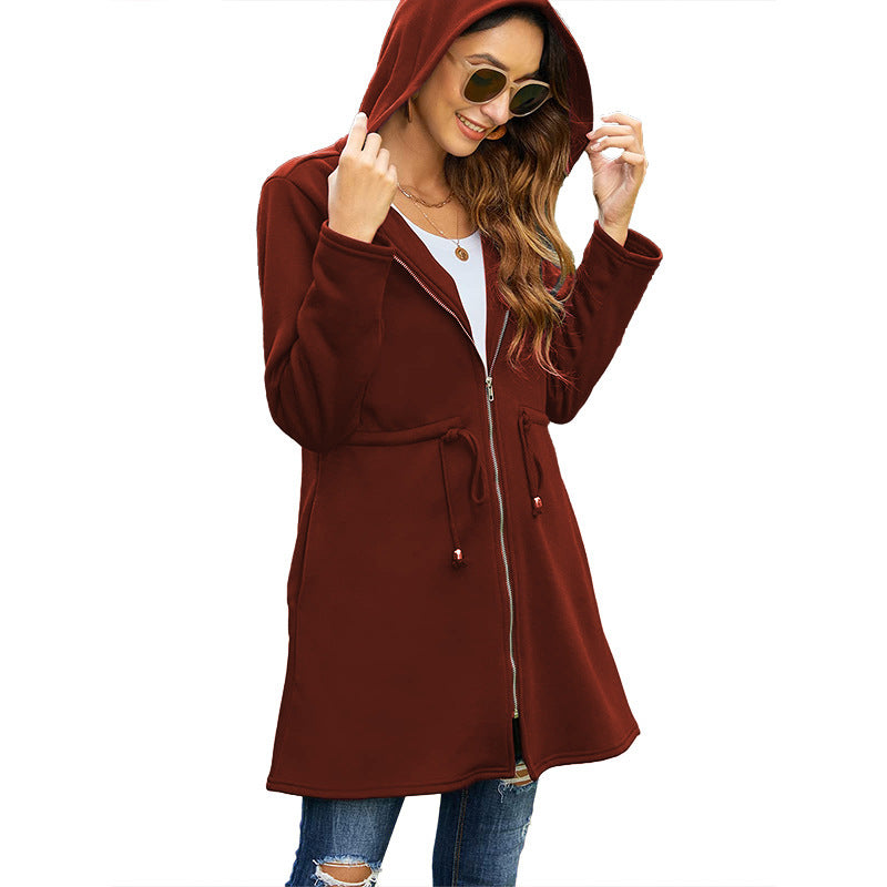 Chic Solid Color Hoodie Cardigan – Plush, Lightweight & Layer-Ready