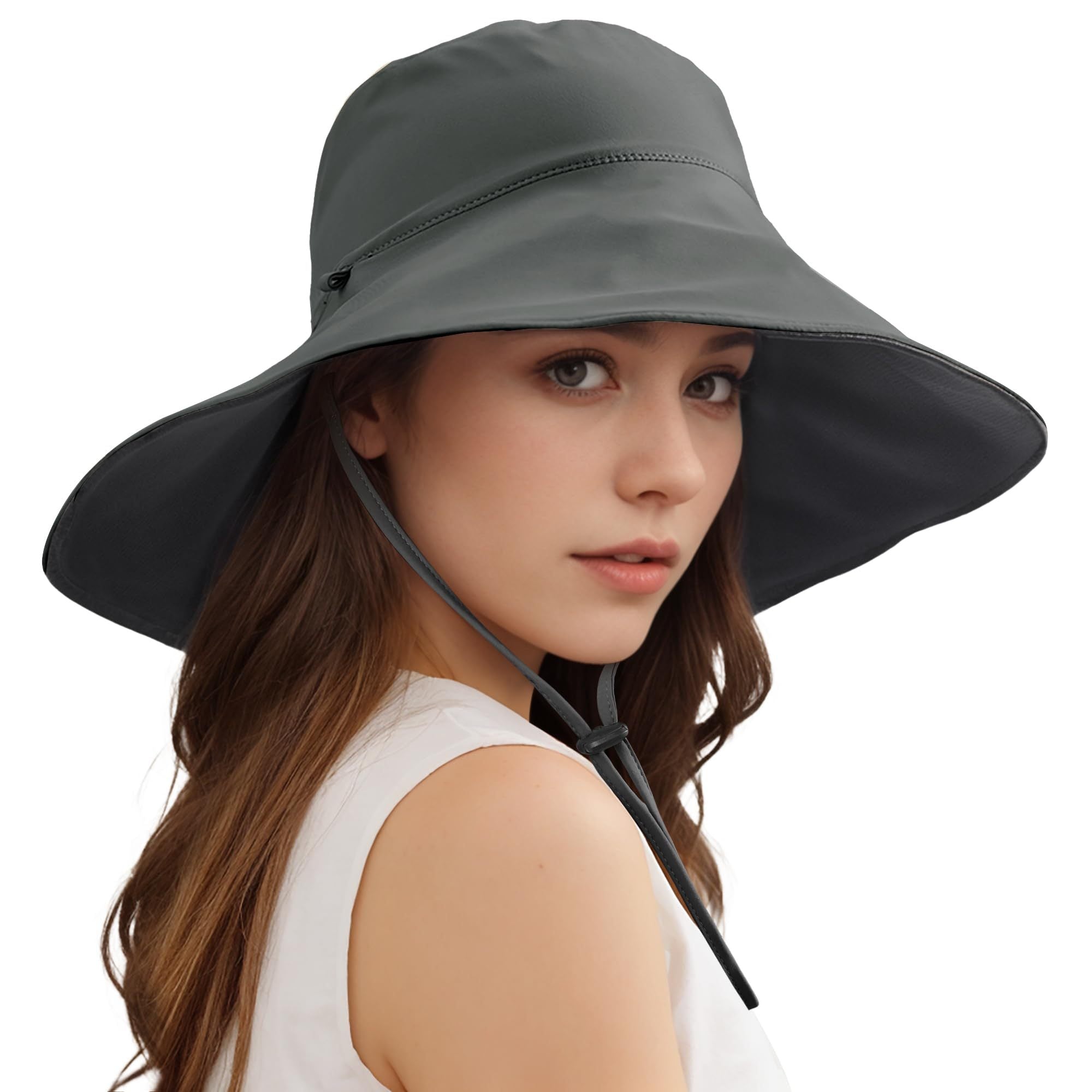 Sombrero refrescante de ala ancha | Gorra versátil de doble cara para exteriores