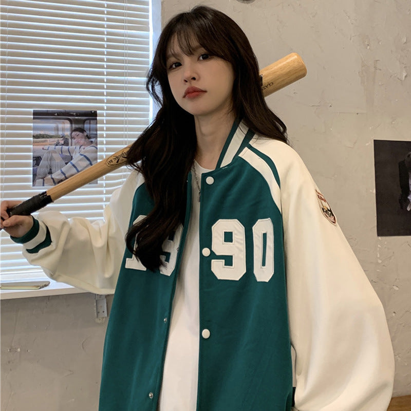 New Hip Hop Loose Plus Size Student Jacket BF Wind Jacket