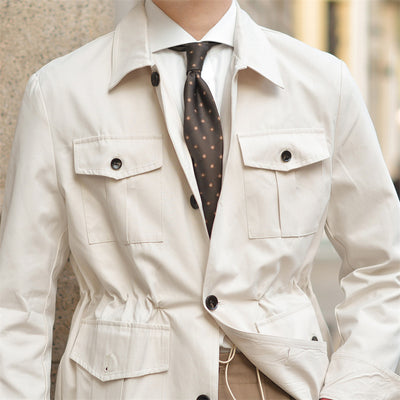 Vintage Lapel Hunting Jacket Jacket For Men